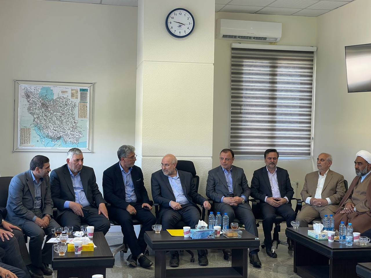 بازدید رئیس مجلس از فرودگاه کلاله و بررسی موانع بهره‌برداری آن
