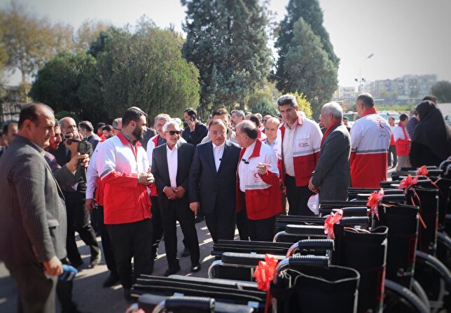 رونمایی از تجهیزات جدید هلال احمر گلستان